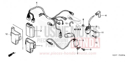 FAISCEAU DES FILS CR250R2 de 2002